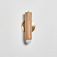 Lodge Sconce Natural Oak
